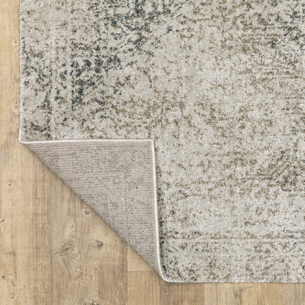 7' X 10' Gray Oriental Power Loom Area Rug - Home & Garden