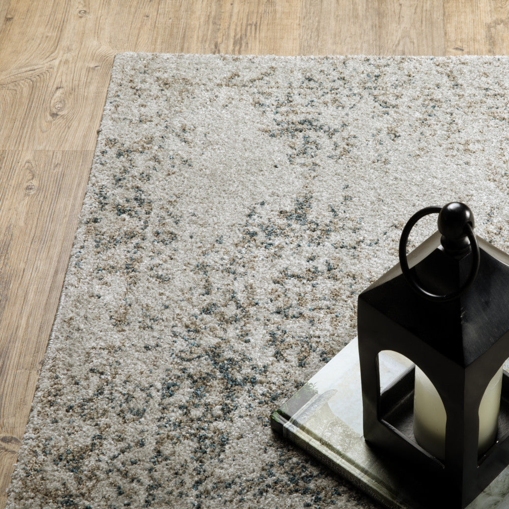 7' X 10' Gray Oriental Power Loom Area Rug - Home & Garden