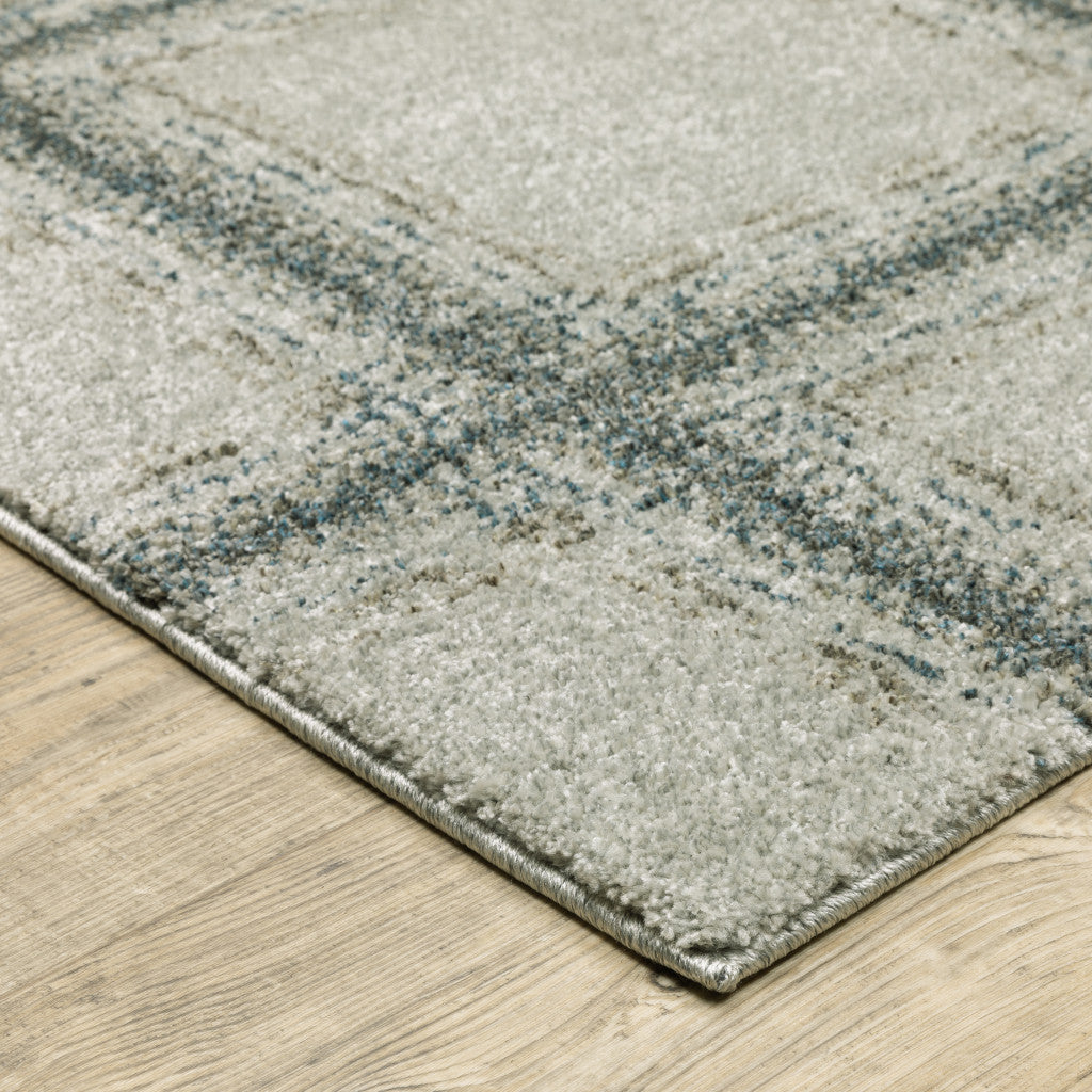 7' X 10' Gray Geometric Power Loom Area Rug - Home & Garden