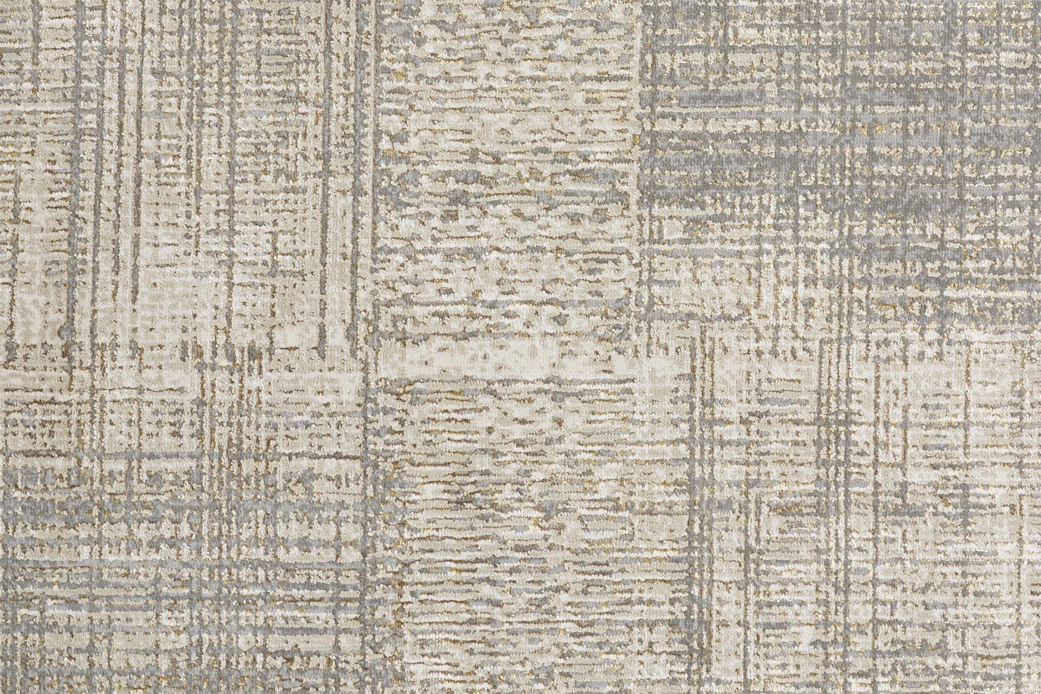 10' X 13' Gray And Ivory Abstract Stain Resistant Area Rug - Home & Garden