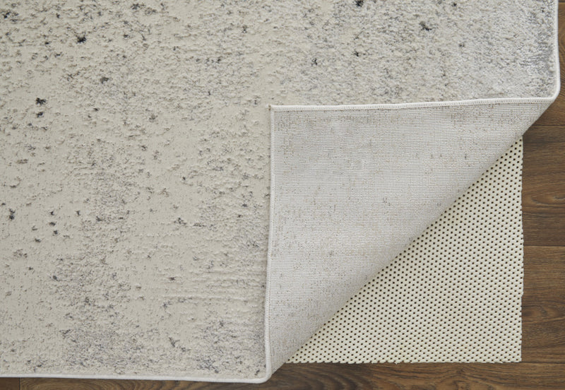 8' X 10' Gray and Ivory Abstract Power Loom Non Skid Area Rug - GreatEagleInc