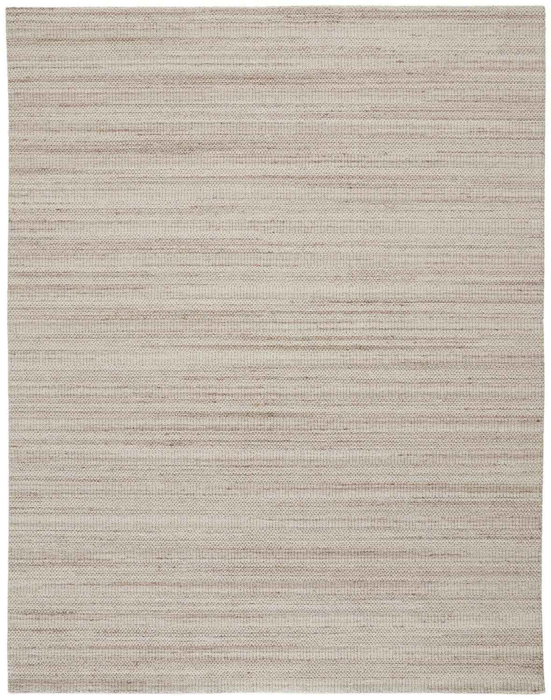 2' X 3' Ivory Wool Hand Woven Stain Resistant Area Rug