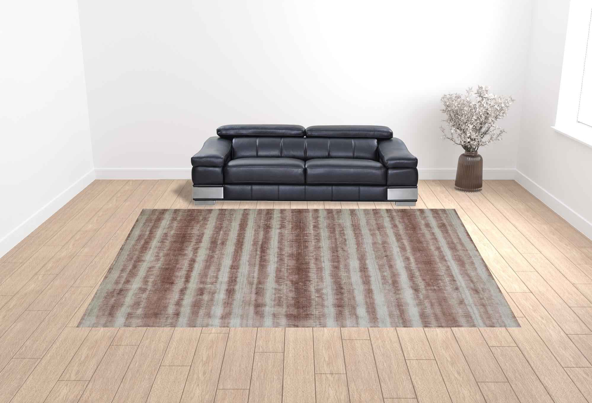 12' X 15' Tan Ivory And Pink Abstract Hand Woven Area Rug