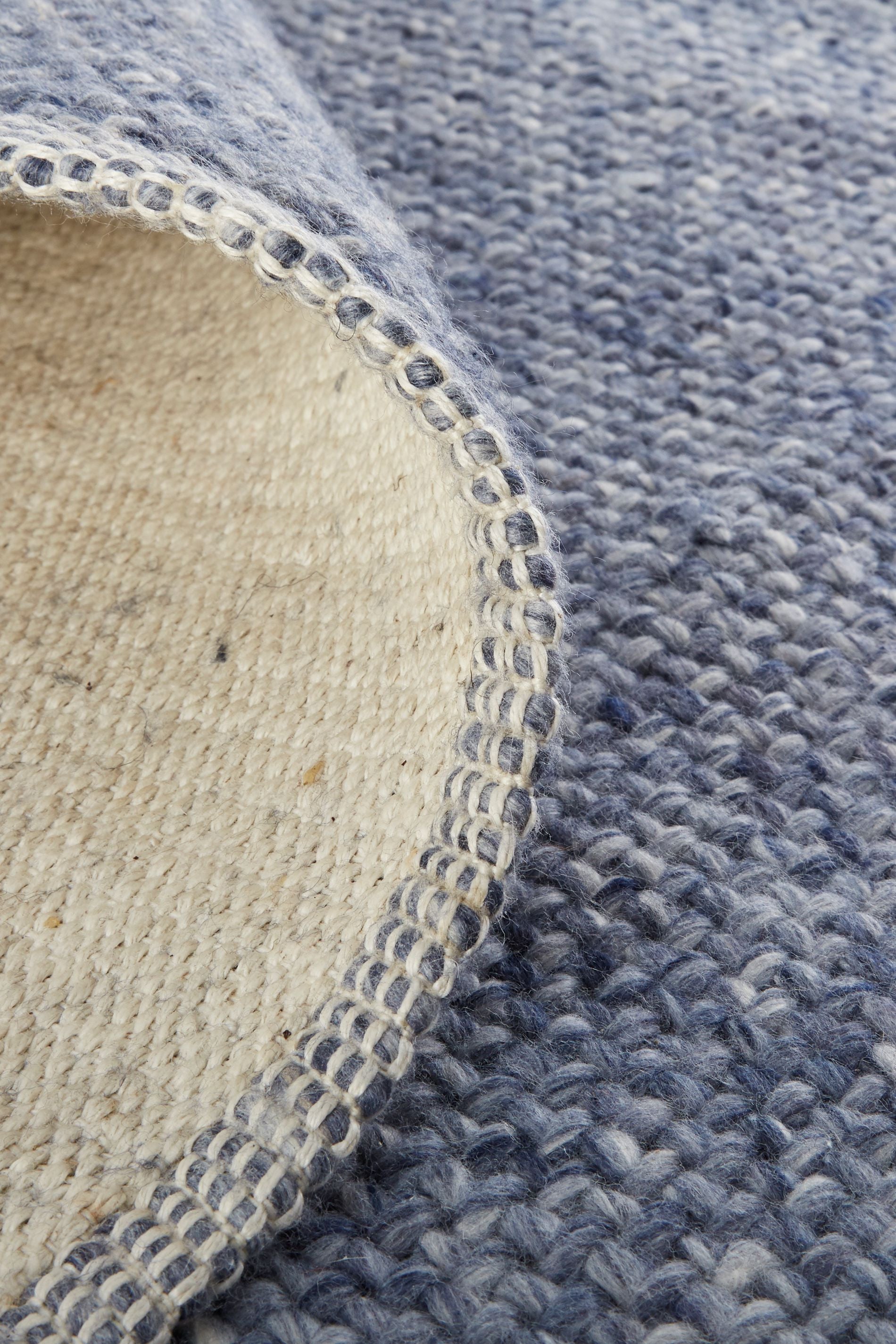2' X 3' Blue Hand Woven Area Rug - Home & Garden