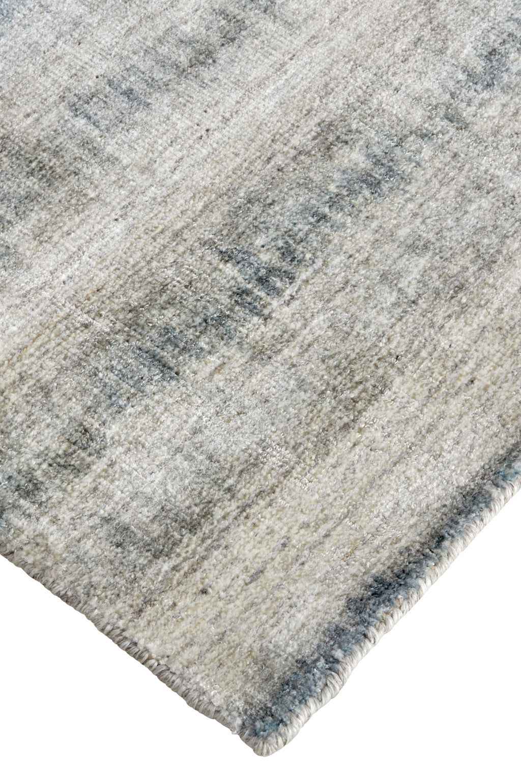 12' X 15' Gray Blue And Green Abstract Hand Woven Area Rug