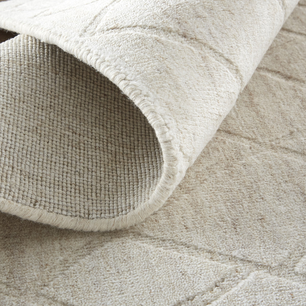 2' X 3' Gray and Ivory Striped Hand Woven Area Rug - Home & Garden