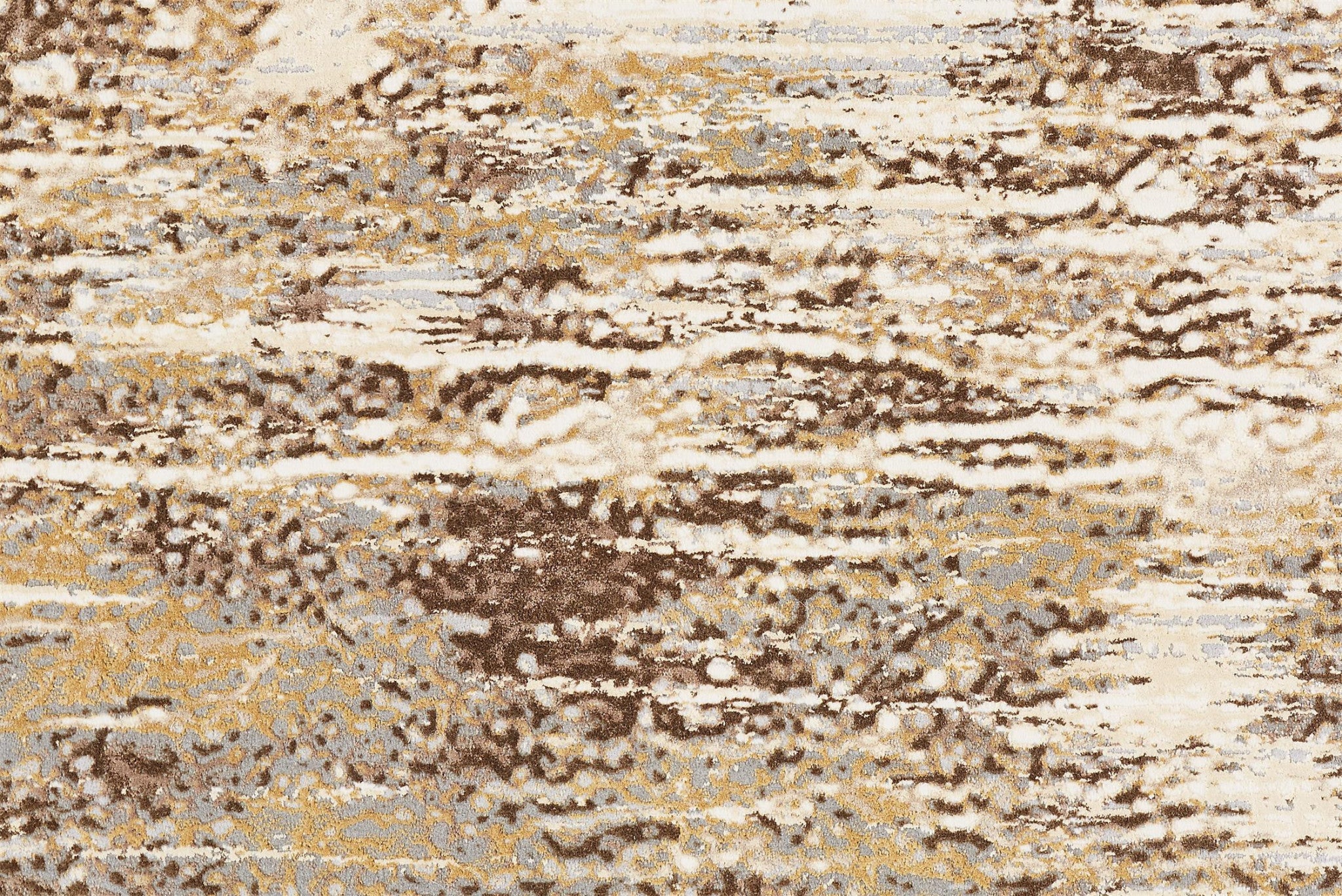 5' X 8' Tan and Ivory Abstract Non Skid Area Rug - Home & Garden
