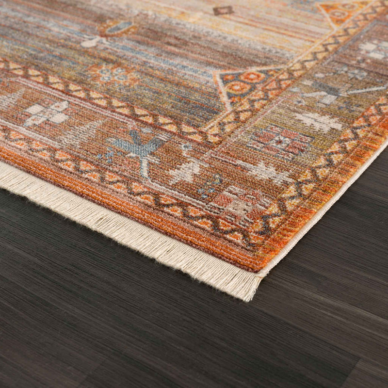 4' X 6' Brown Southwestern Area Rug