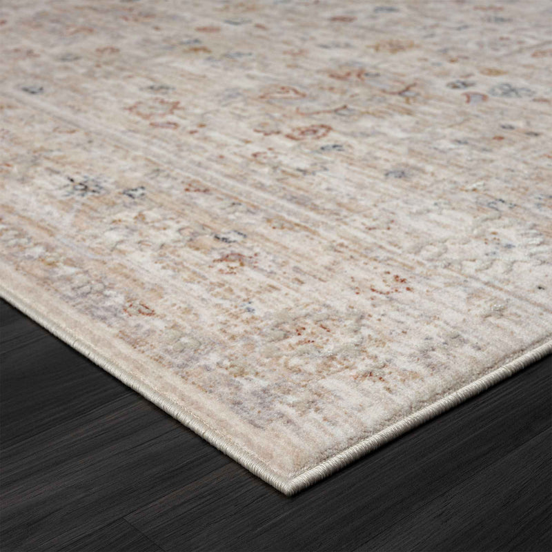 4' X 6' Beige Botanical Area Rug