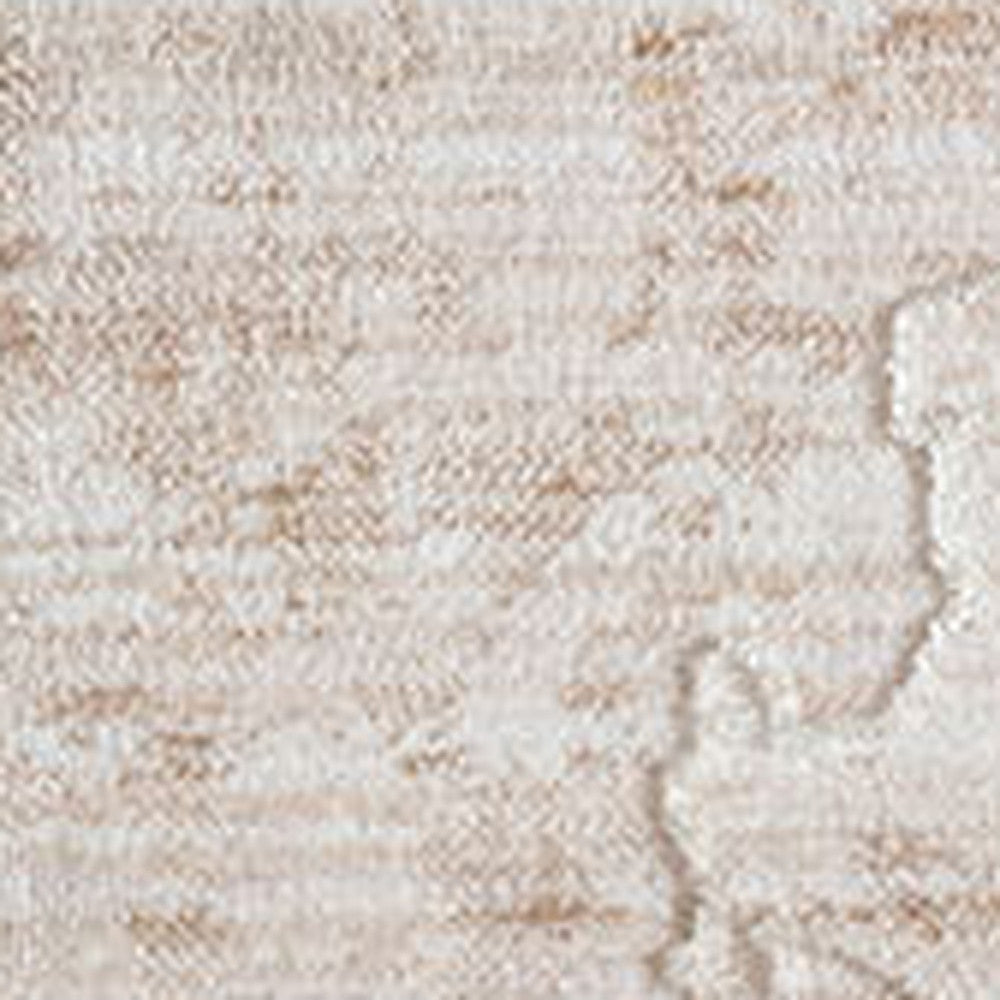 5' X 8' Beige Abstract Area Rug
