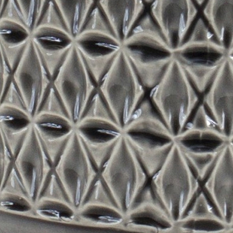 10" Terracotta Black Geometric Round Table vase