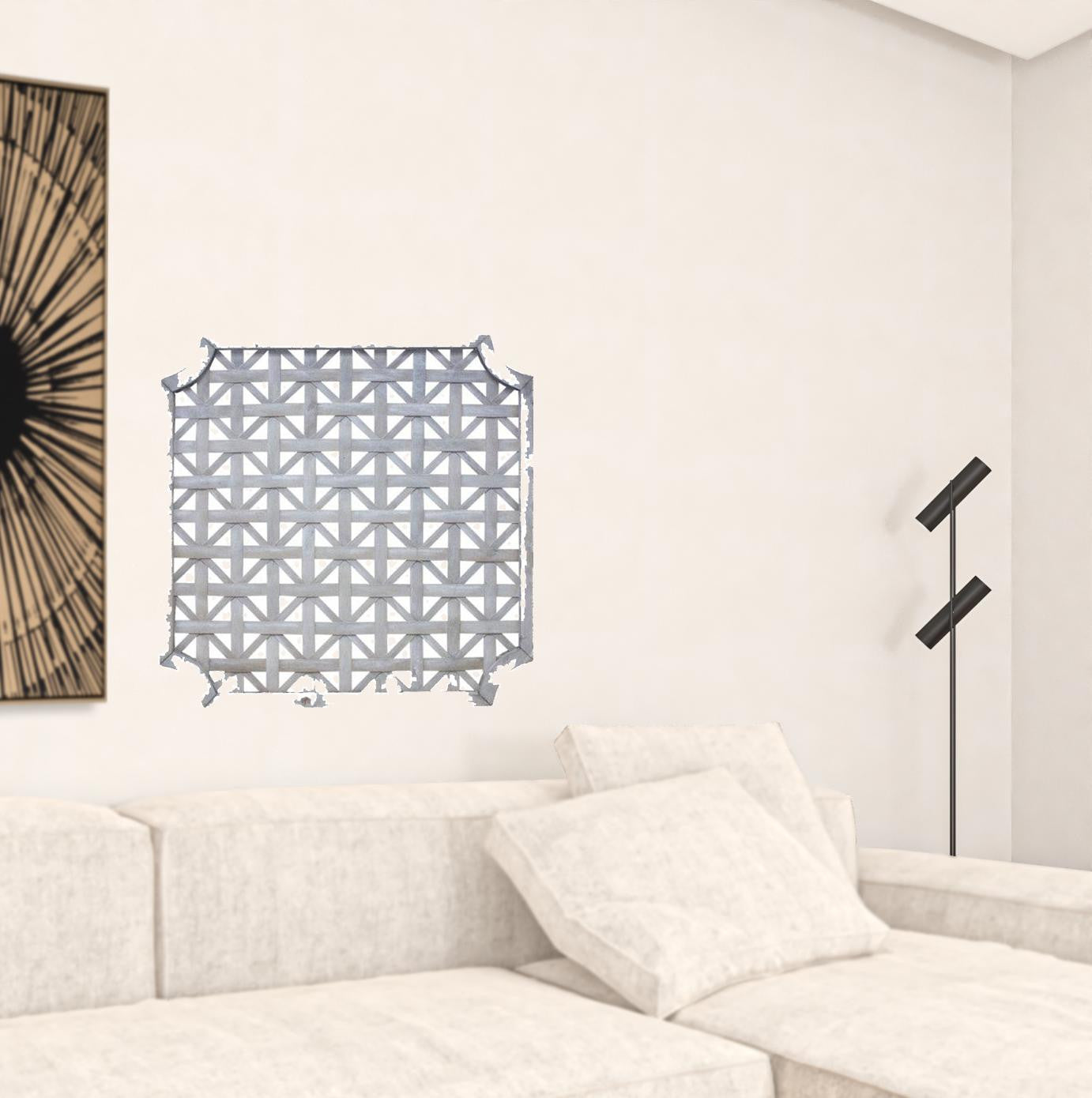 Set of Two 27" X 1" Gray Solid Wood Wall Decor Default Title