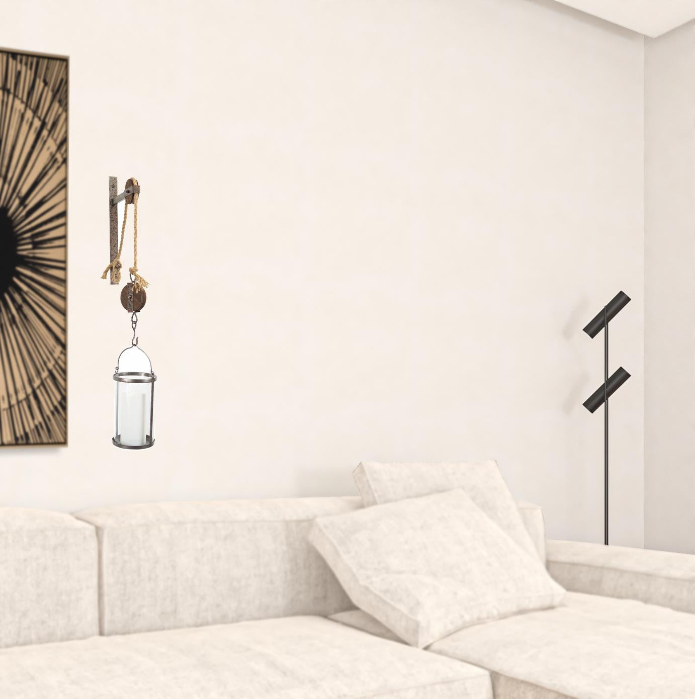 32" X 10" Gray Metal No Words and Text Wall Decor Default Title