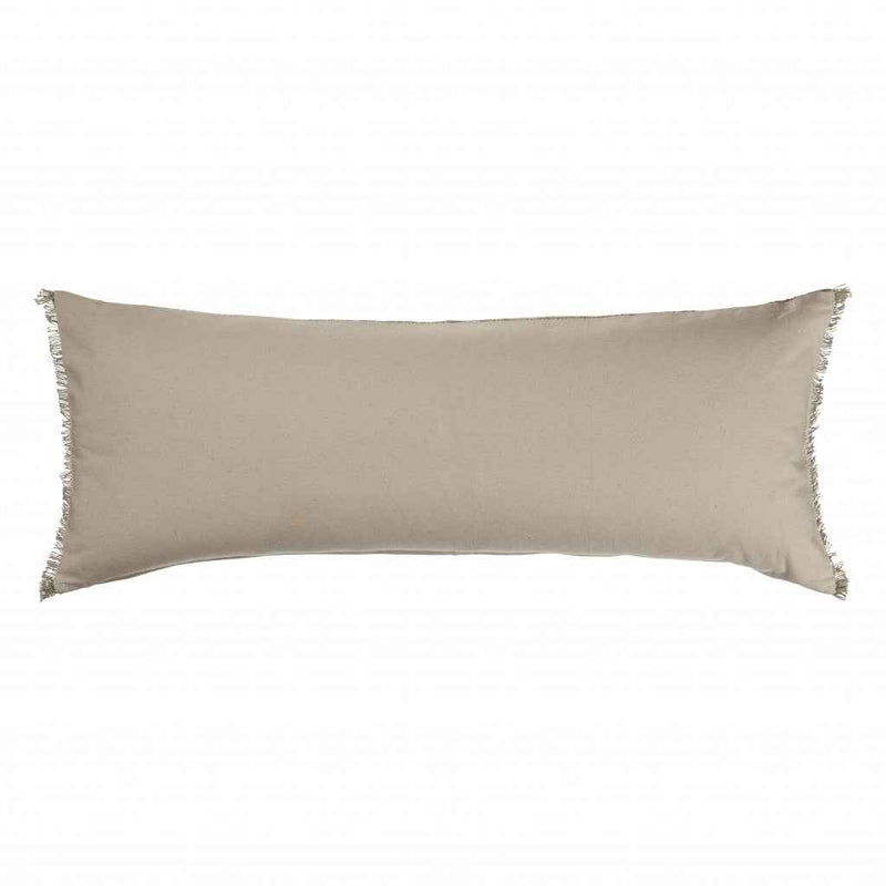 14" X 36" Tan Linen Zippered Pillow