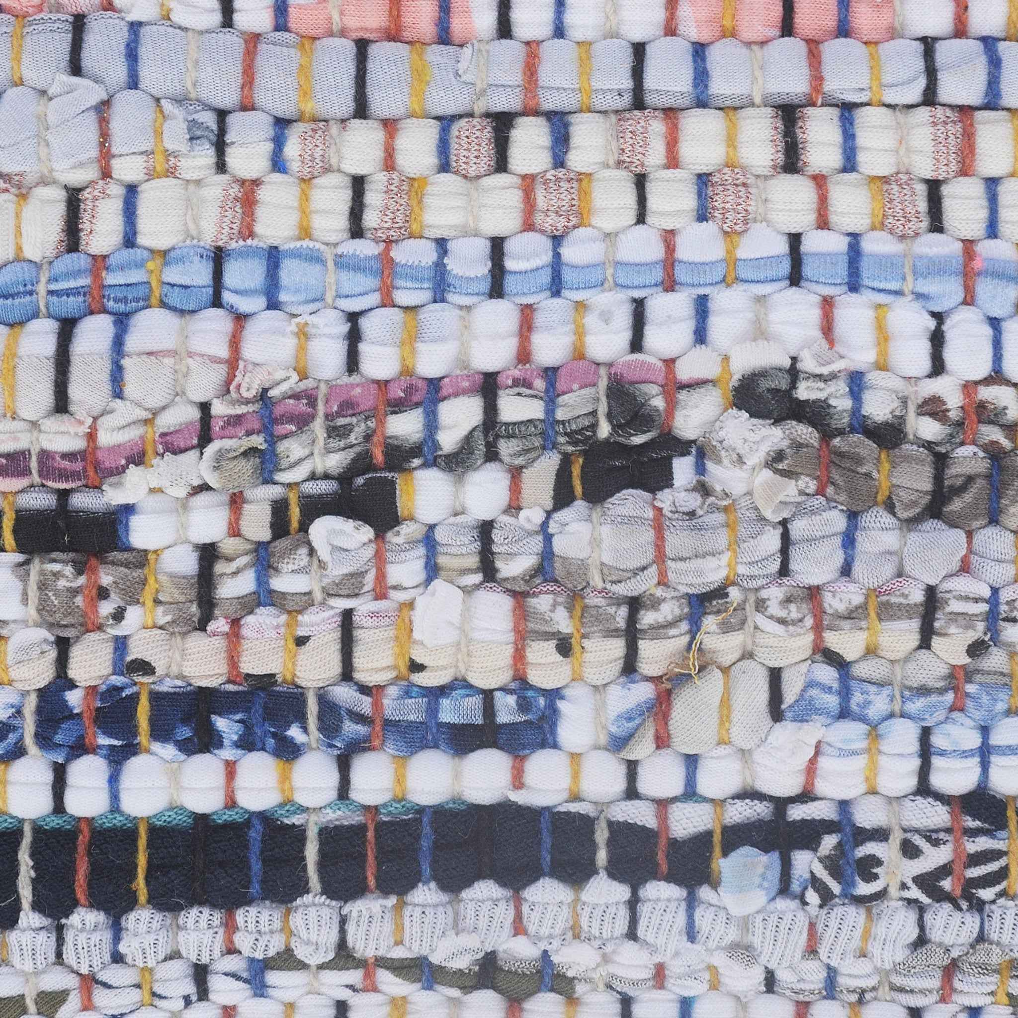 20" X 20" Tan Pastel Blue And Pastel Yellow 100% Cotton Geometric Zippered Pillow