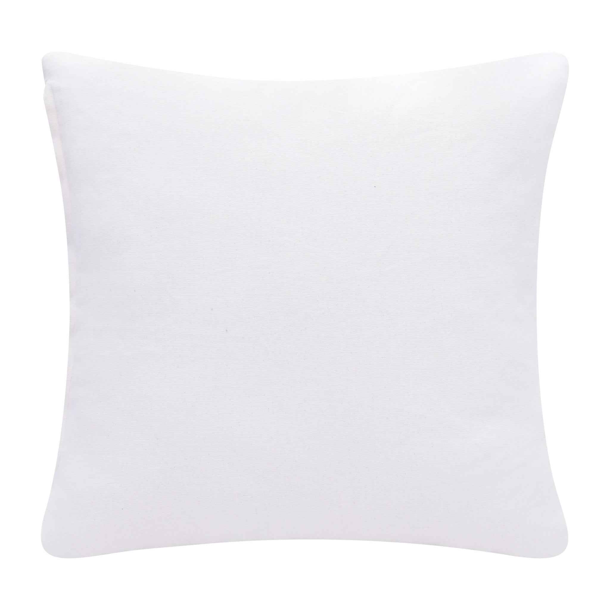 20" X 20" Black And White 100% Cotton Diamond Zippered Pillow
