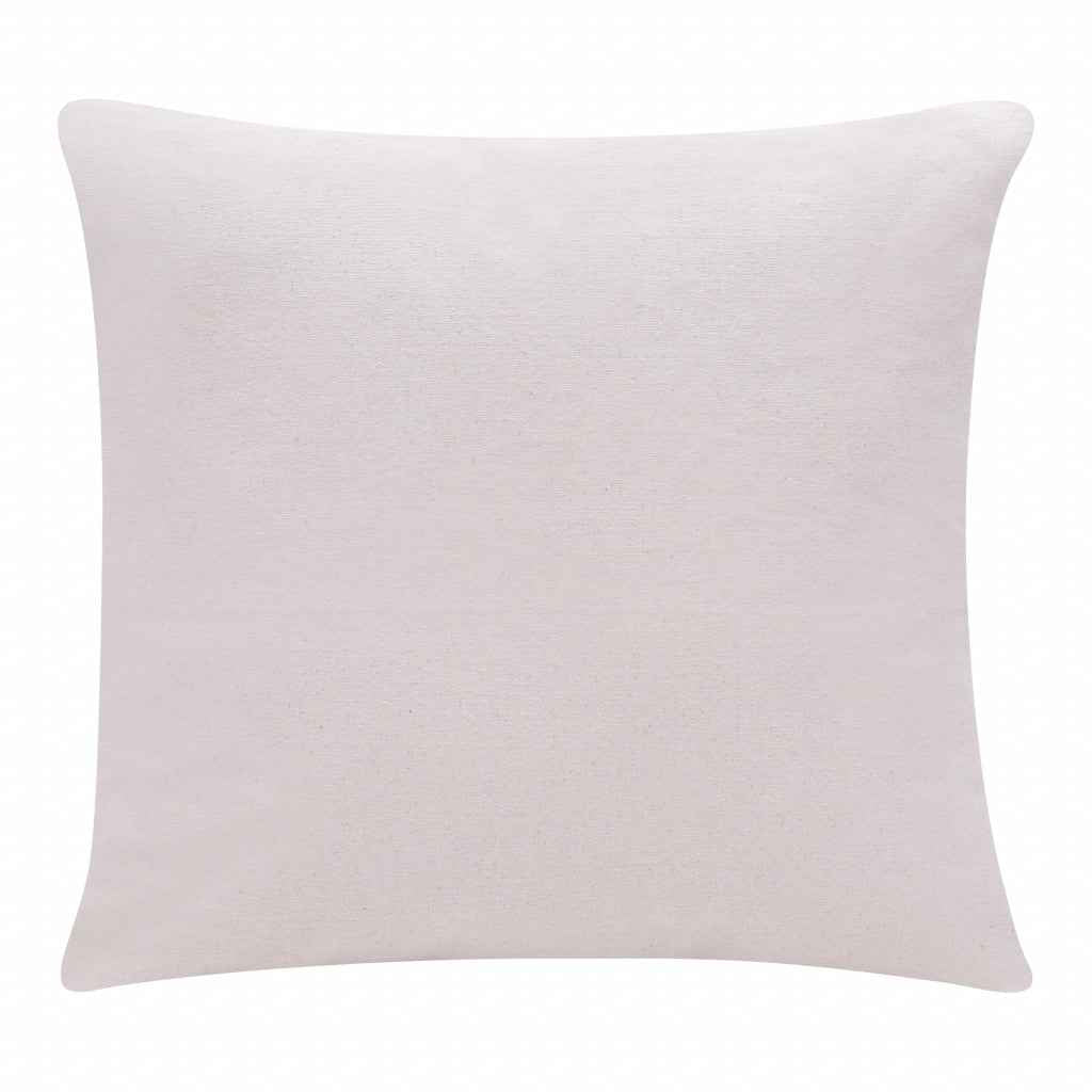 20" X 20" Ocean Blue Linen Zippered Pillow