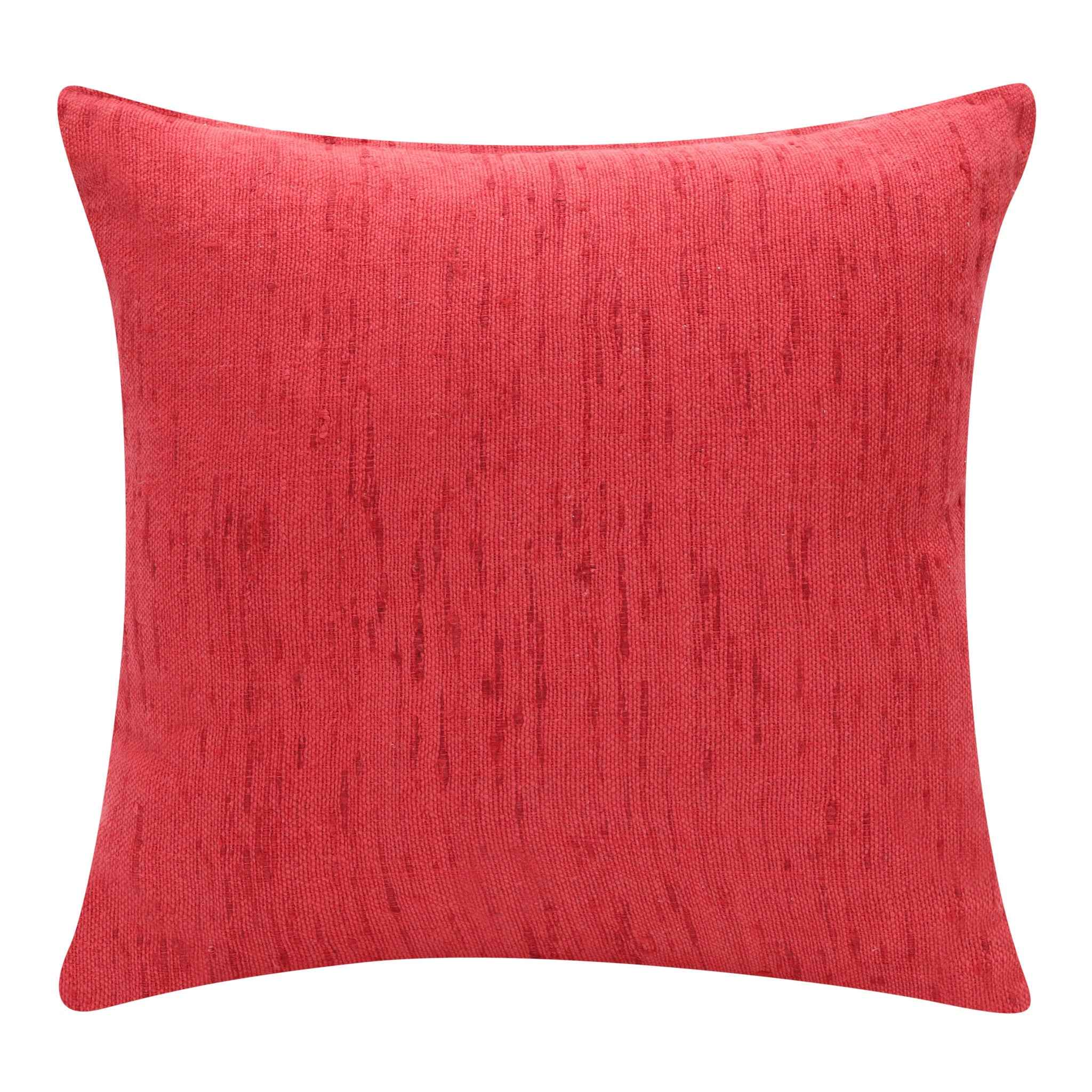 20" X 20" Coral Linen Zippered Pillow