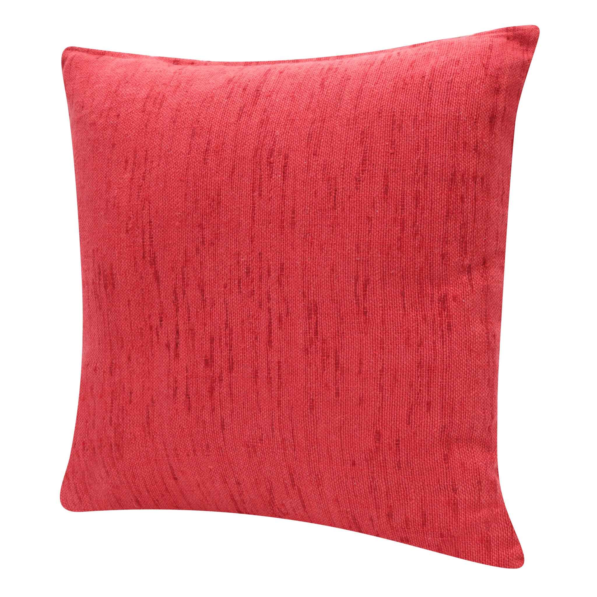 20" X 20" Coral Linen Zippered Pillow