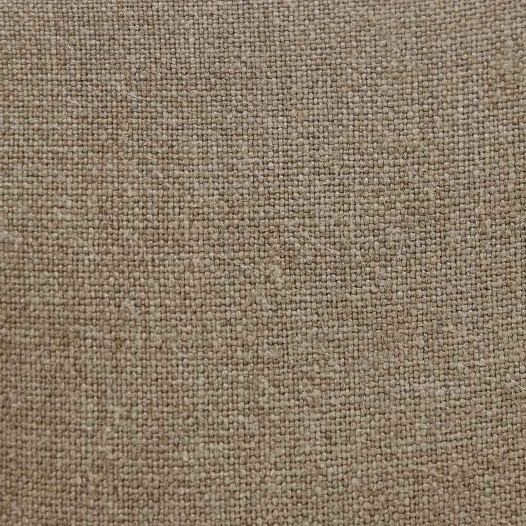 20" X 20" Tan And Ivory Linen Zippered Pillow