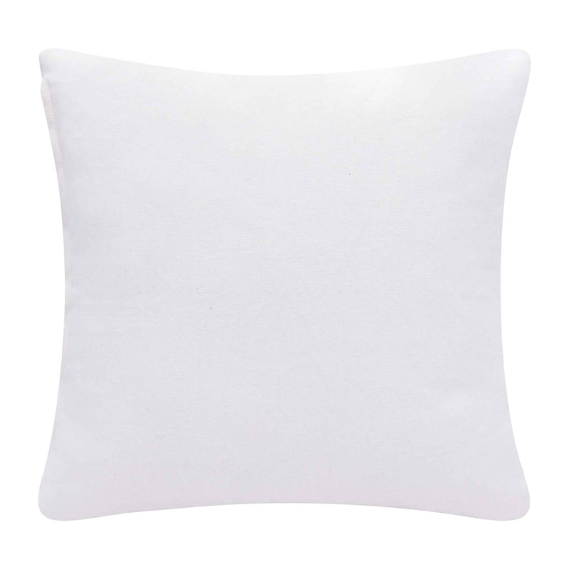 20" X 20" Blue And White 100% Cotton Diamond Zippered Pillow