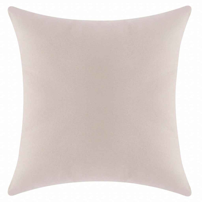 20" X 20" Blue And White 100% Cotton Geometric Zippered Pillow