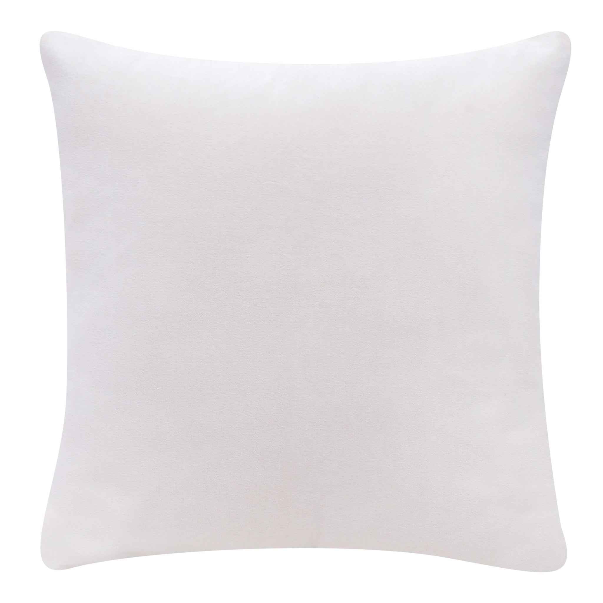20" X 20" Ivory 100% Cotton Zippered Pillow