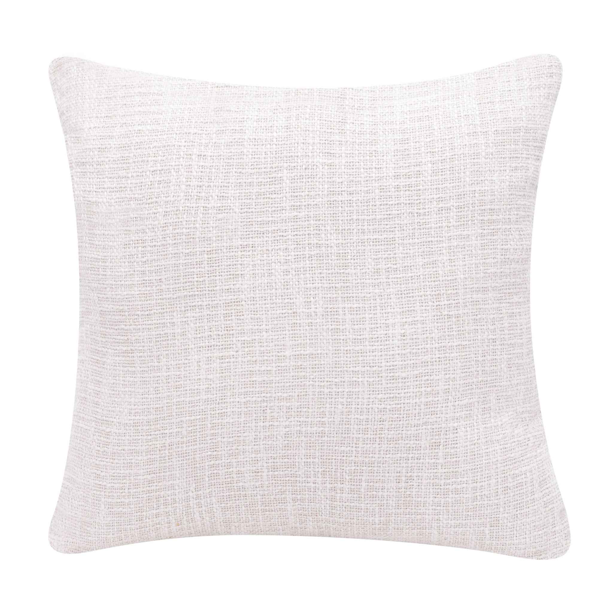20" X 20" Coral And Ivory 100% Cotton Geometric Zippered Pillow