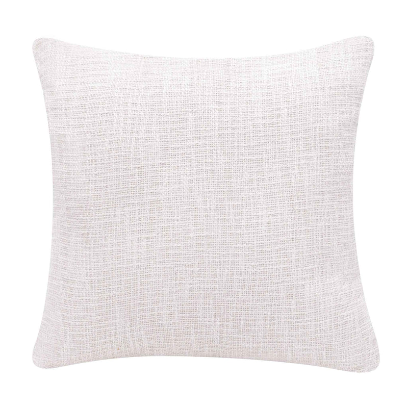 20" X 20" Coral And Ivory 100% Cotton Geometric Zippered Pillow