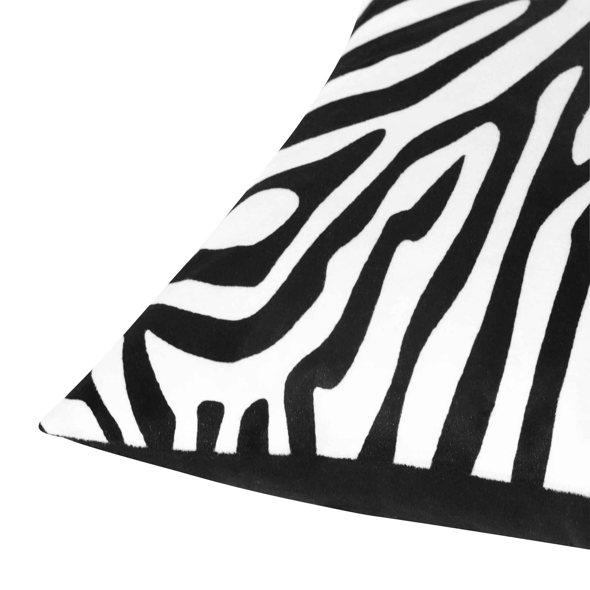 20" X 20" Black And White Forest Animals Polyester Animal Print Zippered Pillow