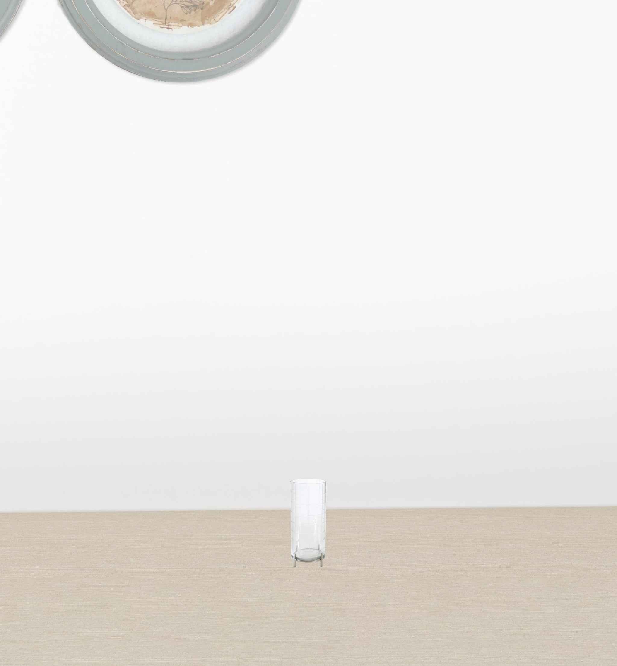 2" Silver Flameless Tabletop Hurricane Candle Holder