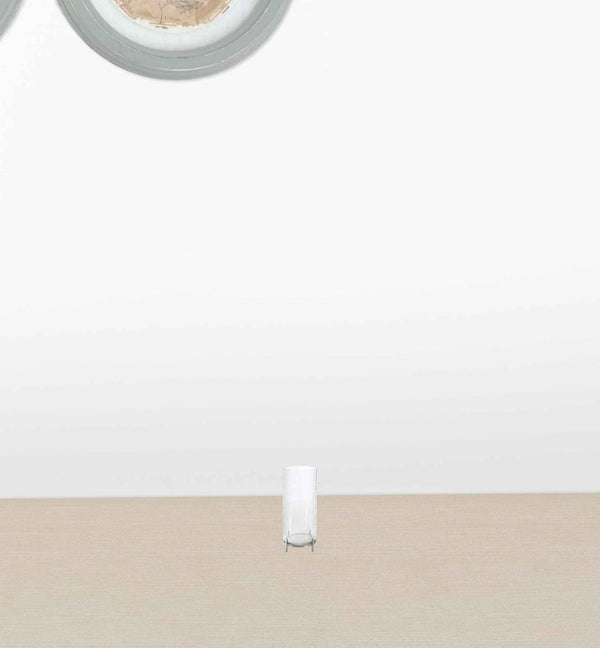 2" Silver Flameless Tabletop Hurricane Candle Holder