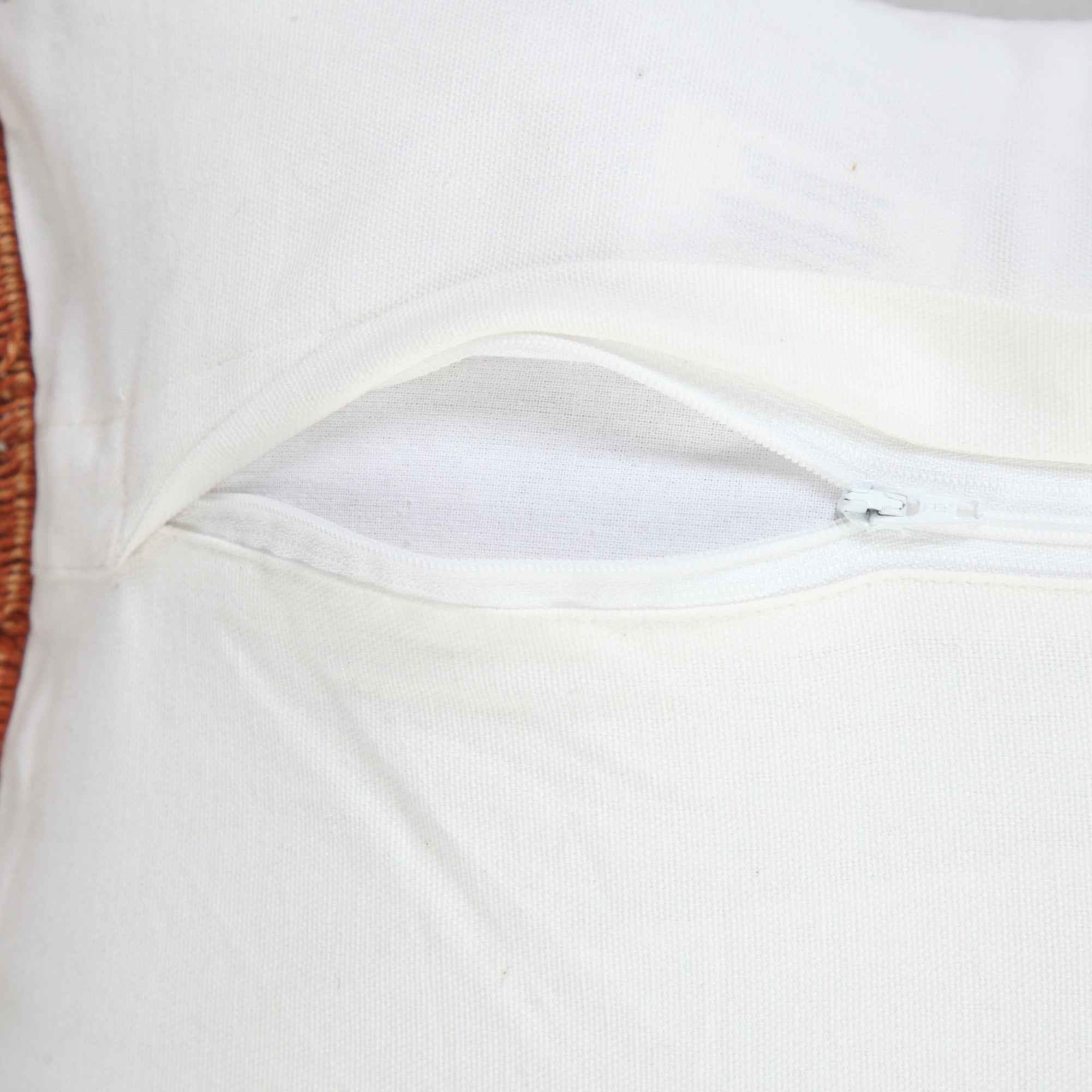 14" X 36" Adobe Orange 100% Cotton Zippered Pillow