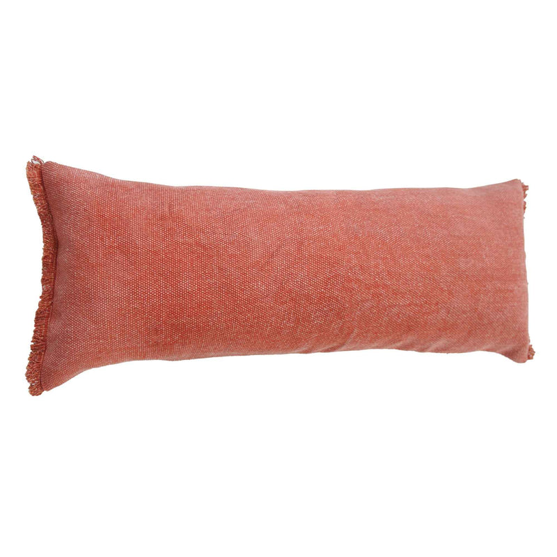 14" X 36" Rose Pink 100% Cotton Zippered Pillow