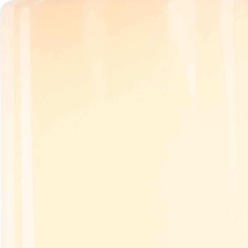 8" White with Orange Flame Flameless Designer Candle