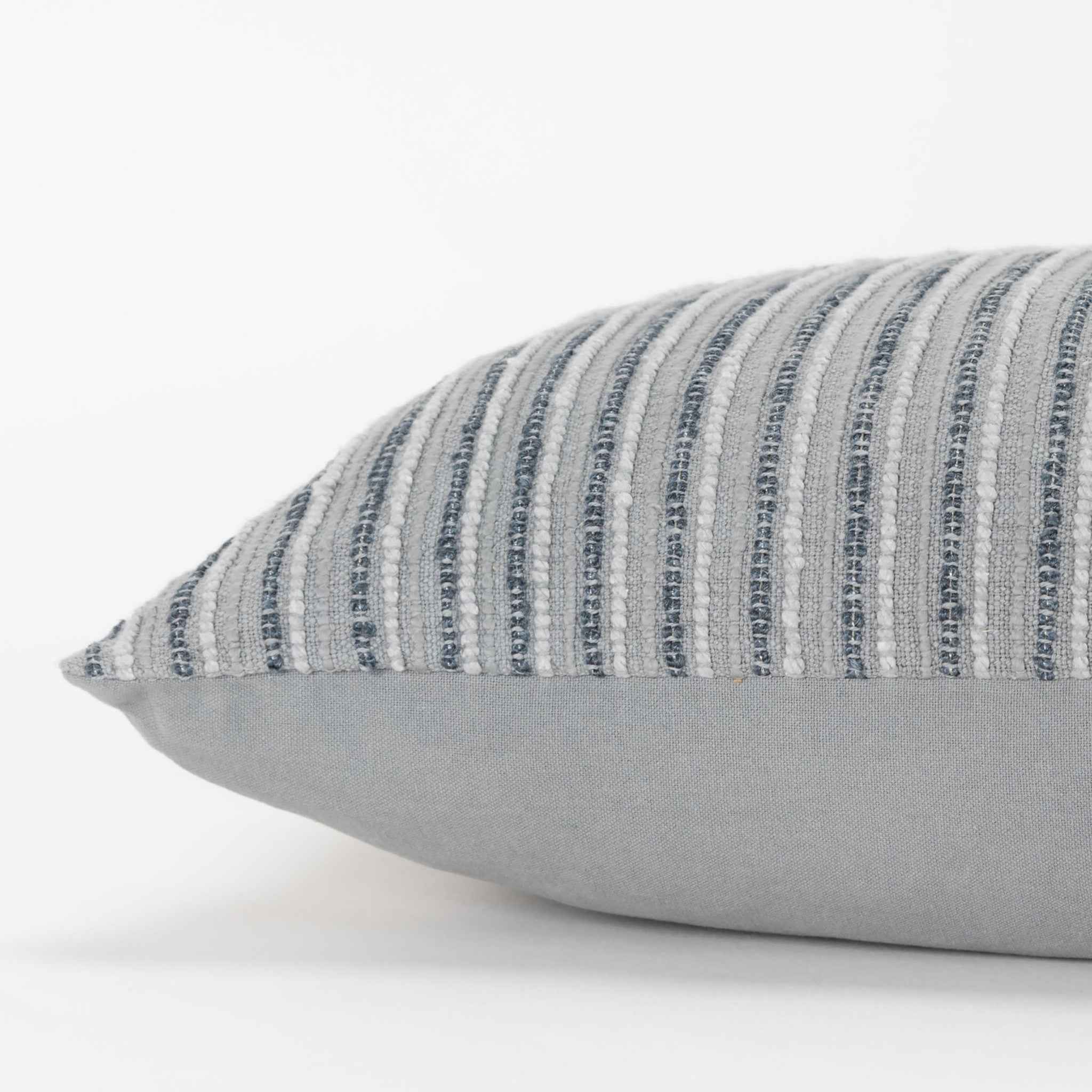 14" X 14" Gray Cotton Blend Pillow