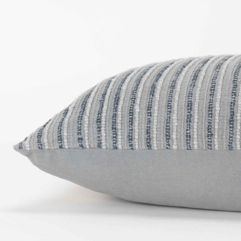 14" X 14" Gray Cotton Blend Pillow