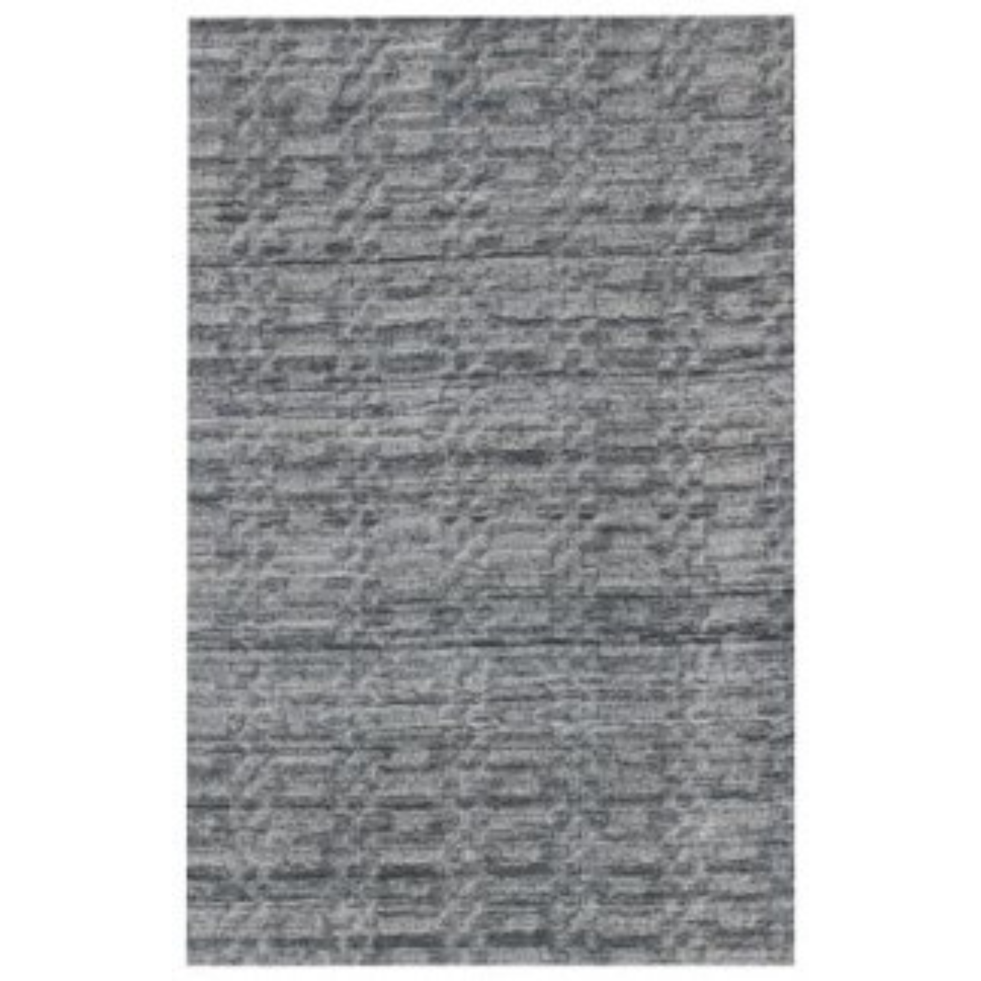 5' X 8' Charcoal And Rust Hand Loomed Area Rug