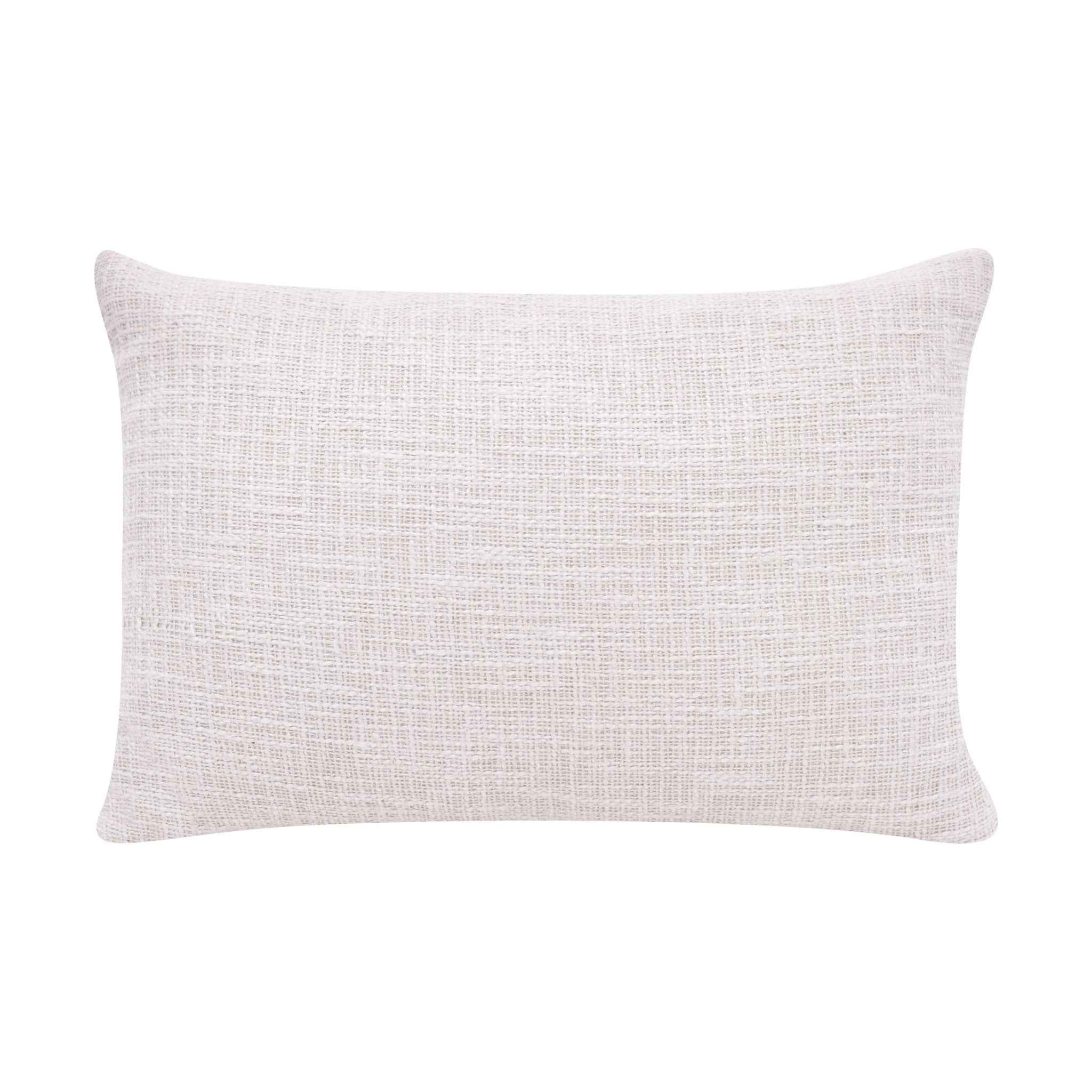 16" X 24" Black Ivory 100% Cotton Geometric Zippered Pillow