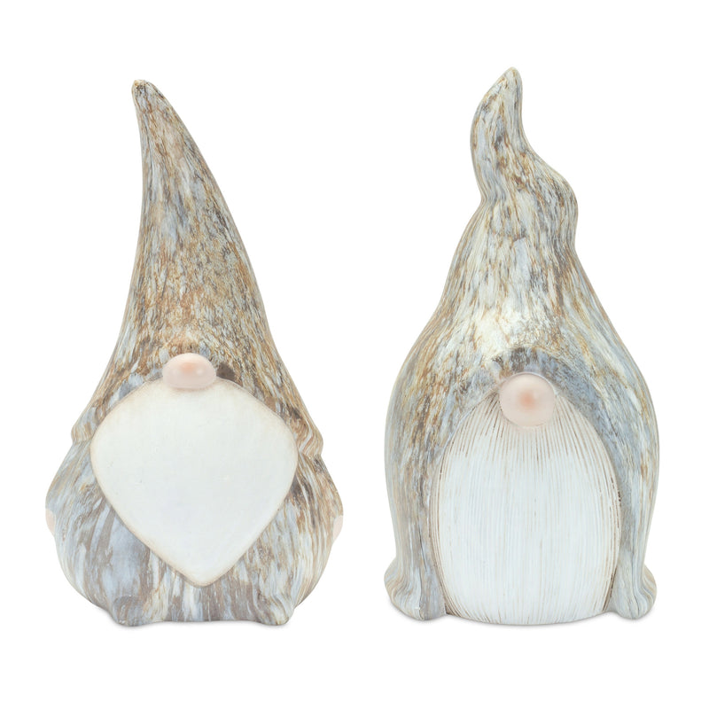 Set of Two 11" Terra Cotta Resin Figurine Tabletop Sculpture - GreatEagleInc