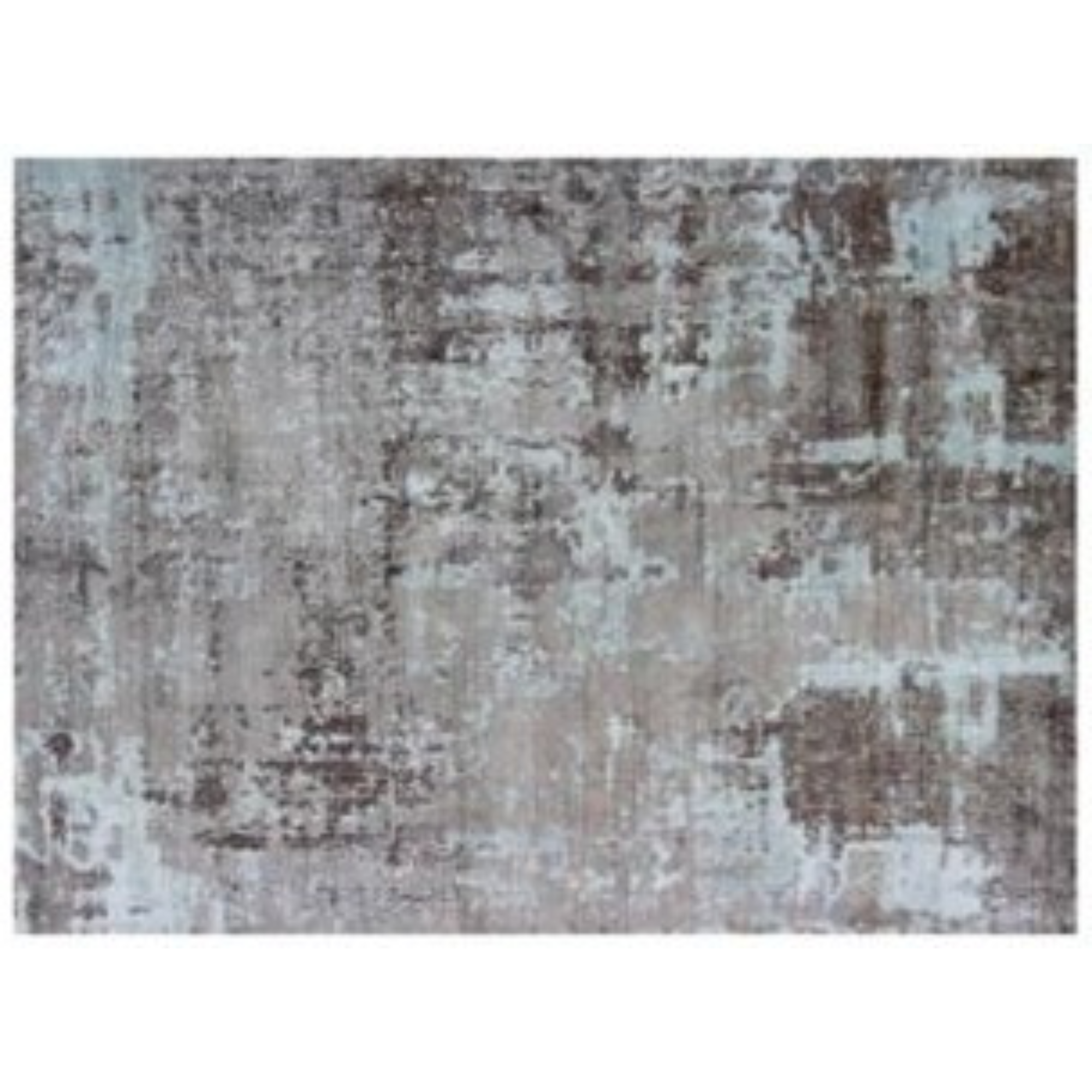 8' X 11' Brown And Silver Hand Loomed Area Rug