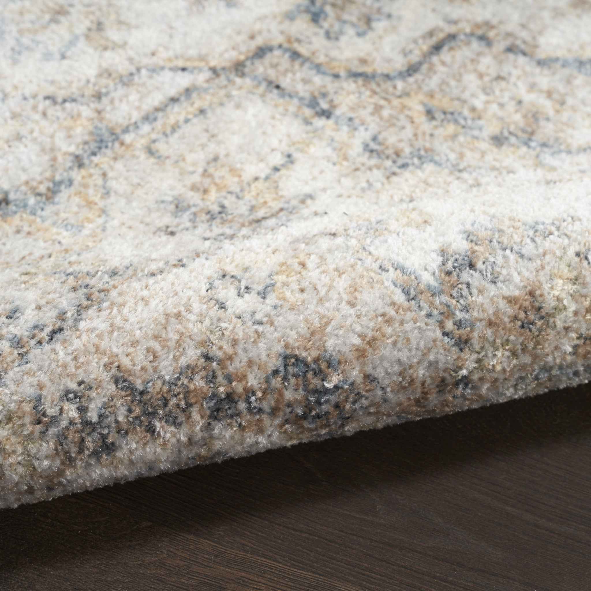 9' x 12' Gray Oriental Power Loom Area Rug