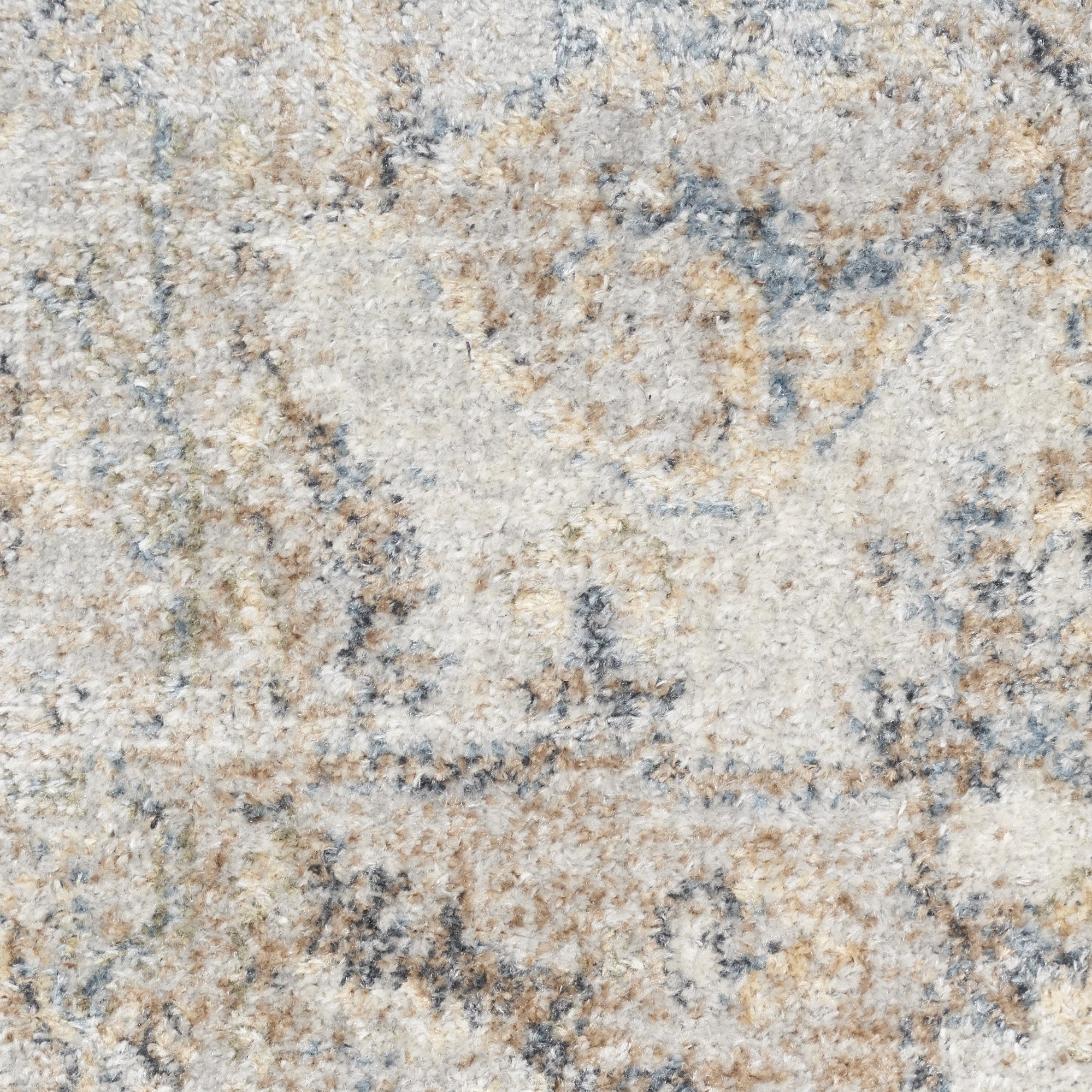 4' X 6' Silver Oriental Power Loom Washable Area Rug