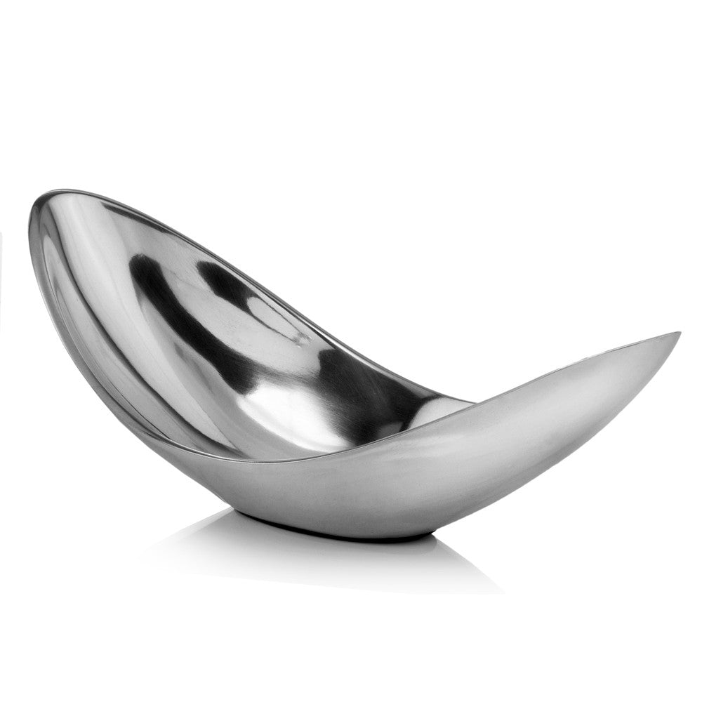13" Aluminum Modern Twisted Centerpiece Bowl - Kitchen & Dining