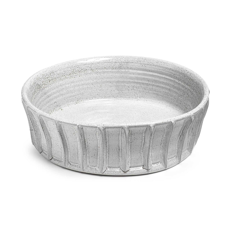 16" White Ceramic Round - Kitchen & Dining