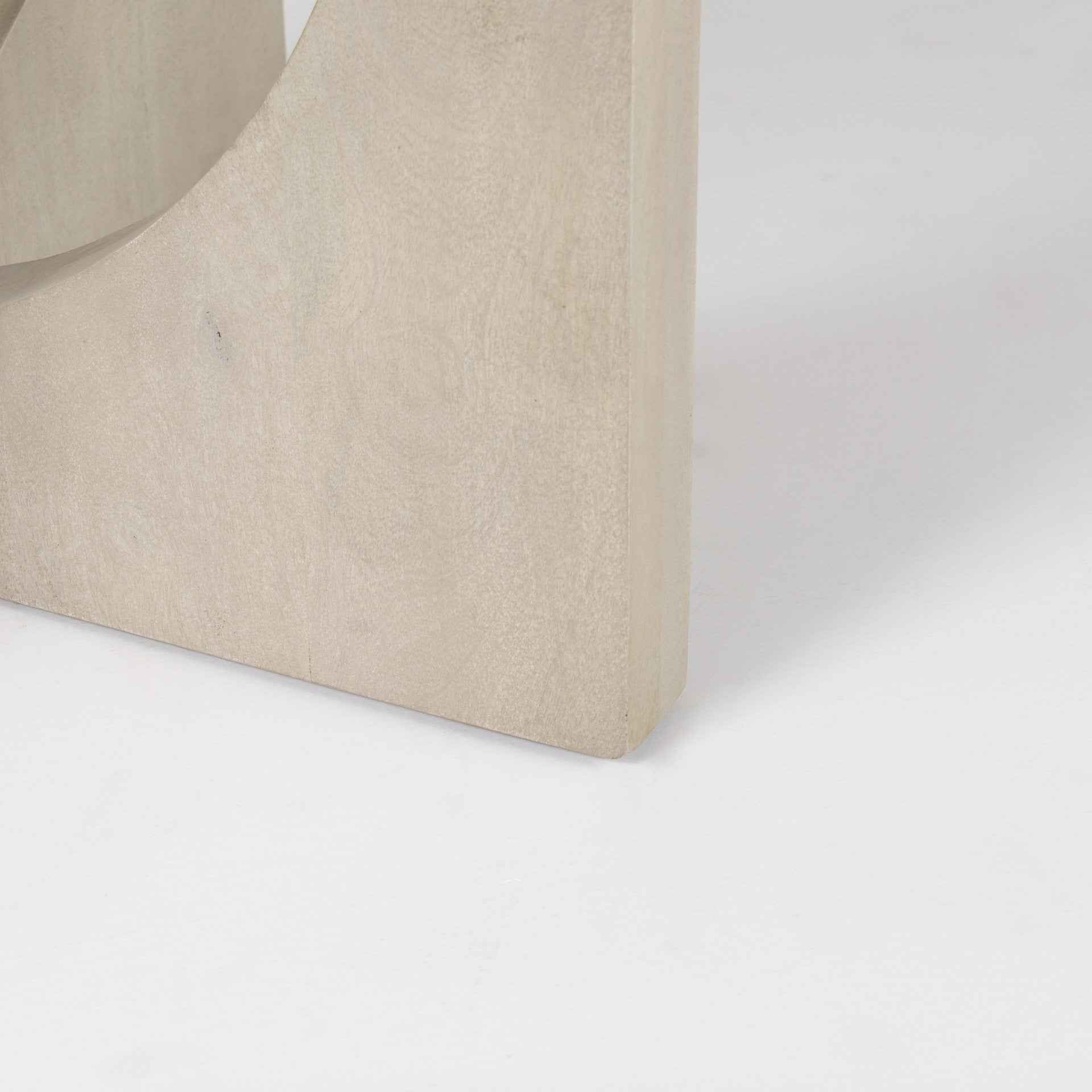 54" Natural Rounded Pedestal Base Dining Table