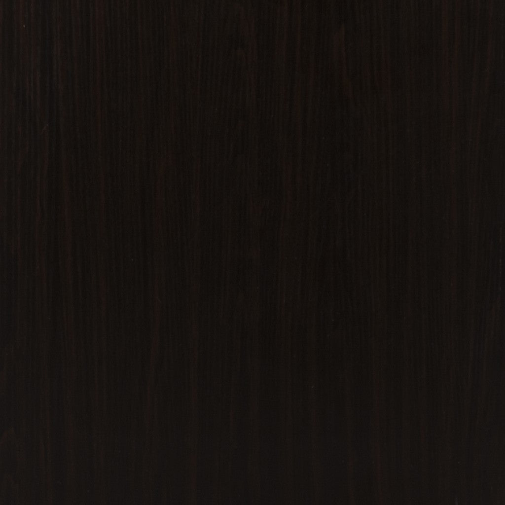 32" Dark Brown And Natural Carved Floral Sideboard with Two Doors - Kitchen & Dining