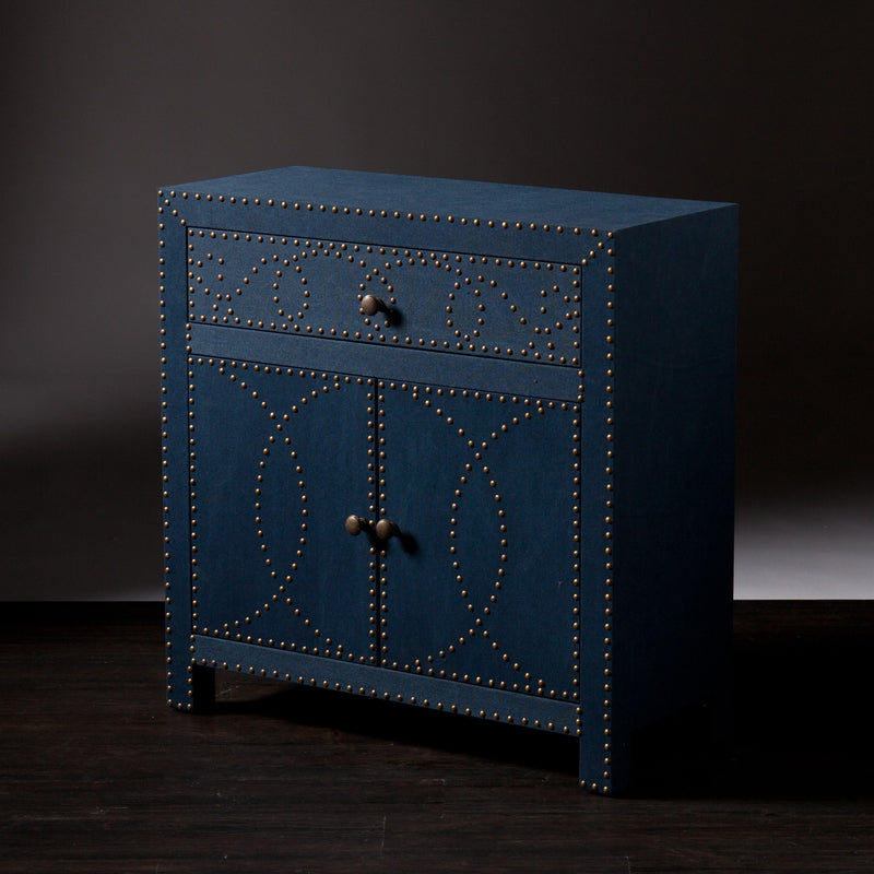 28" Blue Wood Server - Kitchen & Dining