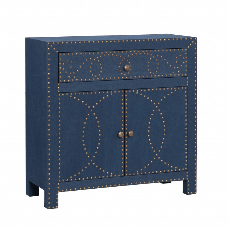 28" Blue Wood Server - Kitchen & Dining