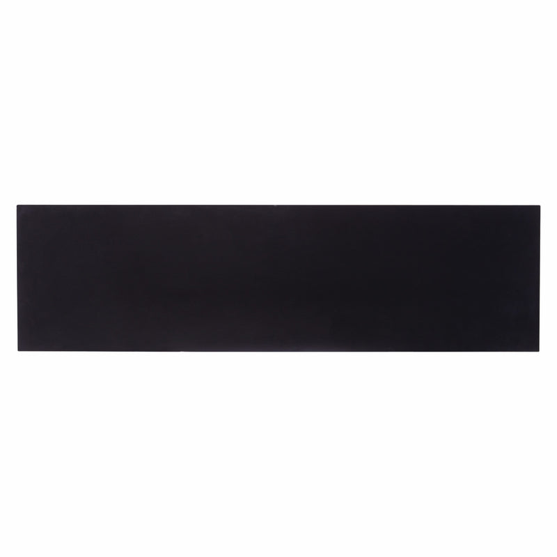 50" Black Solid Wood Two Drawer Sideboard - Kitchen & Dining